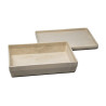 4260414067877 - BOITE 25 X 18 X 6 CM AVEC COUVERCLE COLORIS NATUREL