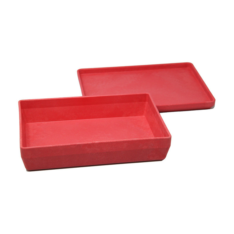 4260414067884 - BOITE 25 X 18 X 6 CM AVEC COUVERCLE COLORIS ROUGE