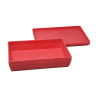 4260414067884 - BOITE 25 X 18 X 6 CM AVEC COUVERCLE COLORIS ROUGE