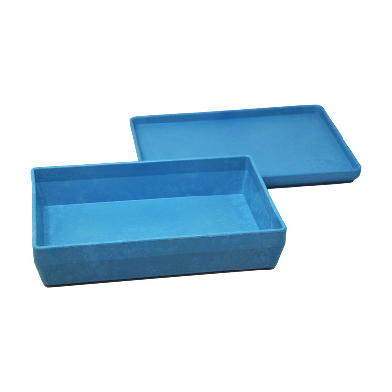 4260414067907 - BOITE 25 X 18 X 6 CM AVEC COUVERCLE COLORIS BLEU