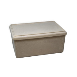 4260414068133 - BOITE 25 X 18 X 11,5 CM AVEC COUVERCLE COLORIS NATUREL
