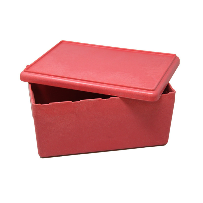 4260414068140 - BOITE 25 X 18 X 11,5 CM AVEC COUVERCLE COLORIS ROUGE
