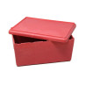 4260414068140 - BOITE 25 X 18 X 11,5 CM AVEC COUVERCLE COLORIS ROUGE