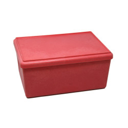 4260414068140 - BOITE 25 X 18 X 11,5 CM AVEC COUVERCLE COLORIS ROUGE