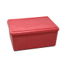 4260414068140 - BOITE 25 X 18 X 11,5 CM AVEC COUVERCLE COLORIS ROUGE