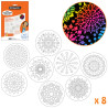 3134725018785 - 8 POCHOIRS MANDALA
