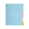 INTERCALAIRES 17X22 CARTE FORTE 6 POSITIONS COLORIS PASTELS