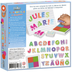 3760119710876 - 26 TAMPONS ALPHABET BOX A TAMPONNER