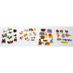 8435372004257 - SET ACCESSOIRES POUR TAPIS DE MUR LES ANIMAUX