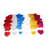 3701385300392 - 200 COEURS PAILLETÉS CAOUTCHOUC ADHÉSIF TAILLES ET COLORIS ASSORTIS
