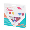 3701385300392 - 200 COEURS PAILLETÉS CAOUTCHOUC ADHÉSIF TAILLES ET COLORIS ASSORTIS