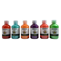 3760002572581 - ENCRE A DESSINER NACREE 6 FLACONS COLORIS COMPLEMENTAIRES