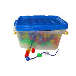 4260197679595 - 70 PERLES PLASTIQUES TRANLUCIDES 25MM FORMES ET COLORIS ASSORTIS