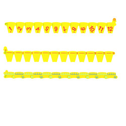848850113828 - HORLOGE GEANTE MAGNETIQUE AVEC LIGNE NUMEROTEE