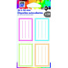 3701254712455 - 24 ÉTIQUETTES ÉCOLIER 4 COULEURS 1ER PRIX