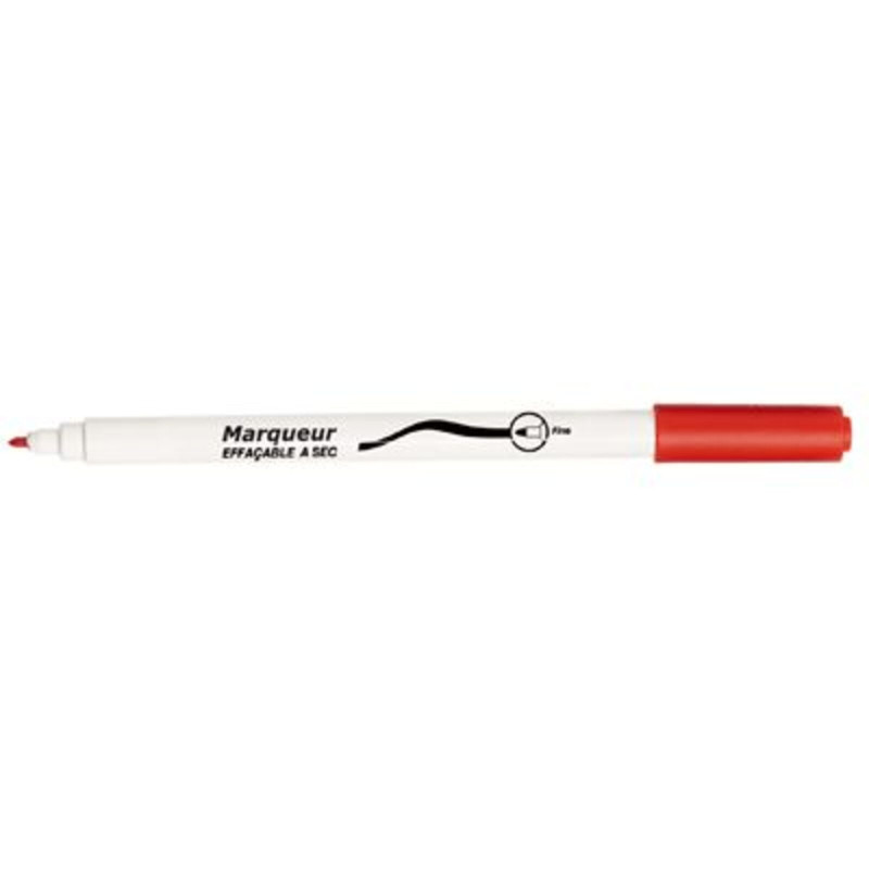 9006288113006 - 10 FEUTRES TABLEAU BLANC FIN ROUGE 1ER PRIX