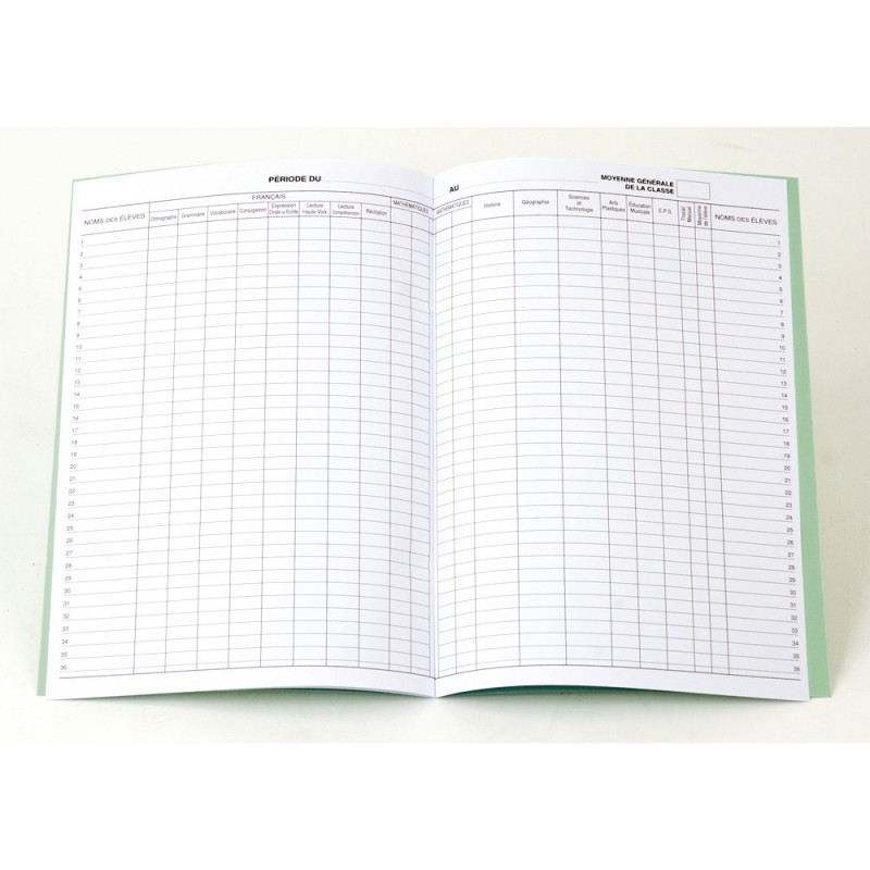 Registre Des élèves Inscrits - Cahier Administratif A069 - 36 Pages - Conforme Aux Obligations Légales