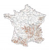 3154142554000 - 2 CARTES  DE FRANCE SUPERPOSABLES