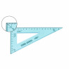 8425901933226 - ÉQUERRE DOUBLE GRADUATION 21CM 60°