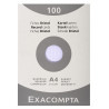 3130630132066 - 100 FICHES BRISTOLS 210X297 5X5 BLANC
