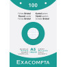 3130630136088 - 100 FICHES BRISTOL PERFORÉES 148X210 5X5 BLANC