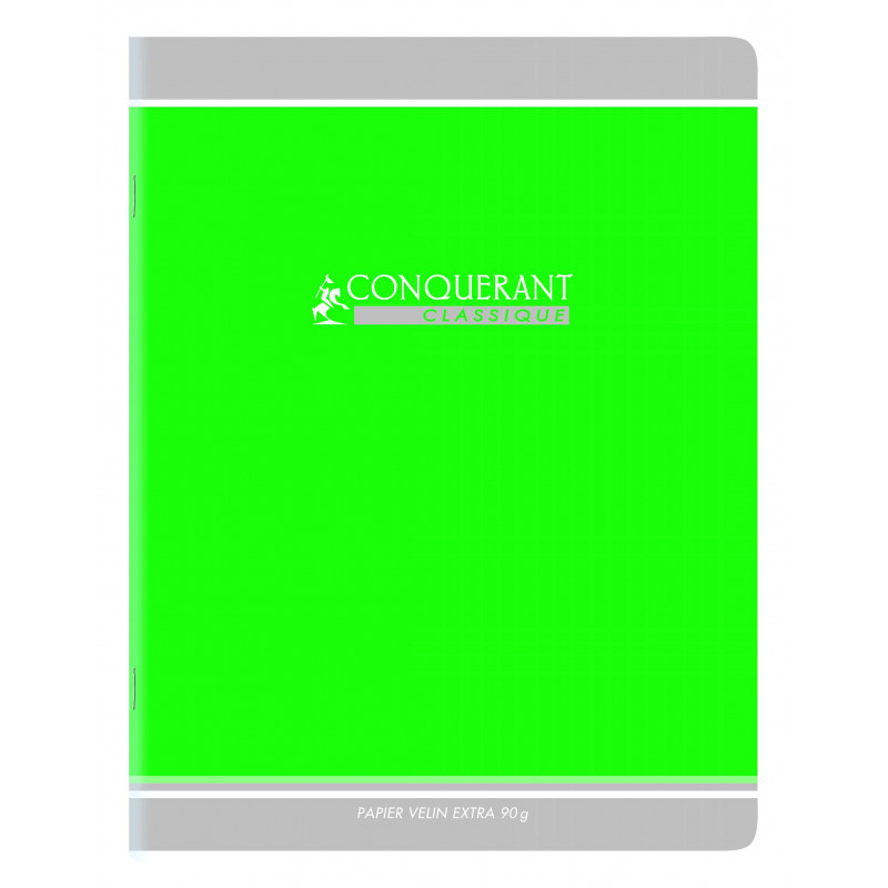 CAHIER DÉBUTANT PP VERT 17X22 32P SÉYÈS 3MM 90G 