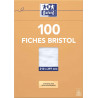 3130630132066 - 100 FICHES BRISTOLS 210X297 5X5 BLANC