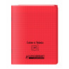 3020120123165 - CAHIER À RABAT ROUGE 17X22 96P SÉYÈS