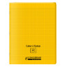 3020120124070 - CAHIER À RABAT JAUNE 24X32 96P SÉYÈS