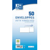 3020121680827 - 50 ENVELOPPES BLANCHES 110X220MM