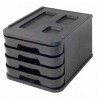 8425901100222 - BLOC DE CLASSEMENT 4 TIROIRS NOIR