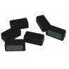 3701254708953 - 6 AIMANTS RECTANGLES NOIR 25X12MM