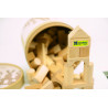 8416040161014 - BLOCS EN BOIS NATUREL 100 PIÉCES