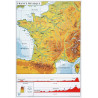 3035261236247 - CARTE DE FRANCE PHYSIQUE FRANCE ADMINISTRATIVE