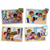 3133093872302 - JE PRENDS SOIN DES AUTRES LOT DE 4 PUZZLES