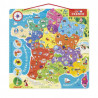 3700217354800 - PUZZLE CARTE DE FRANCE MAGNÉTIQUE