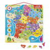 3700217354800 - PUZZLE CARTE DE FRANCE MAGNÉTIQUE