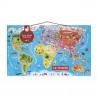 3700217355005 - PUZZLE CARTE DU MONDE MAGNÉTIQUE