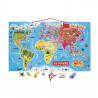 3700217355005 - PUZZLE CARTE DU MONDE MAGNÉTIQUE